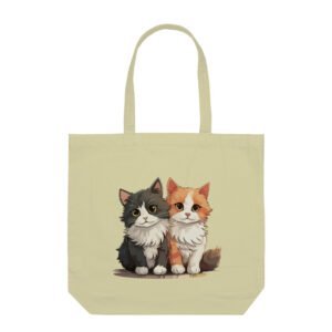 Cat design Tote Bags