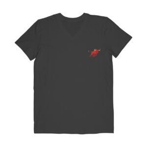 Bull Logo Half Sleeve V-neck Tshirt
